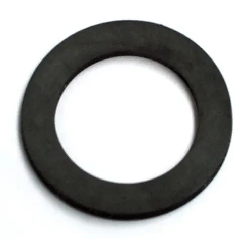 Schwarze Flachdichtung in Ringform, geeignet für Anwendungen mit Daikin-Pumpen. Die Dichtung hat einen kreisförmigen Querschnitt und ist ohne weitere Markierungen sichtbar.